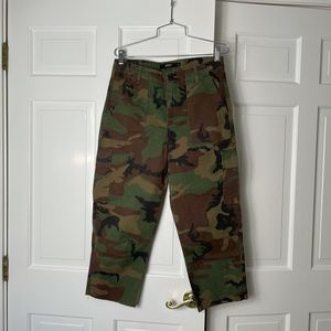 Hudson Cargo Camo Cropped Jeans